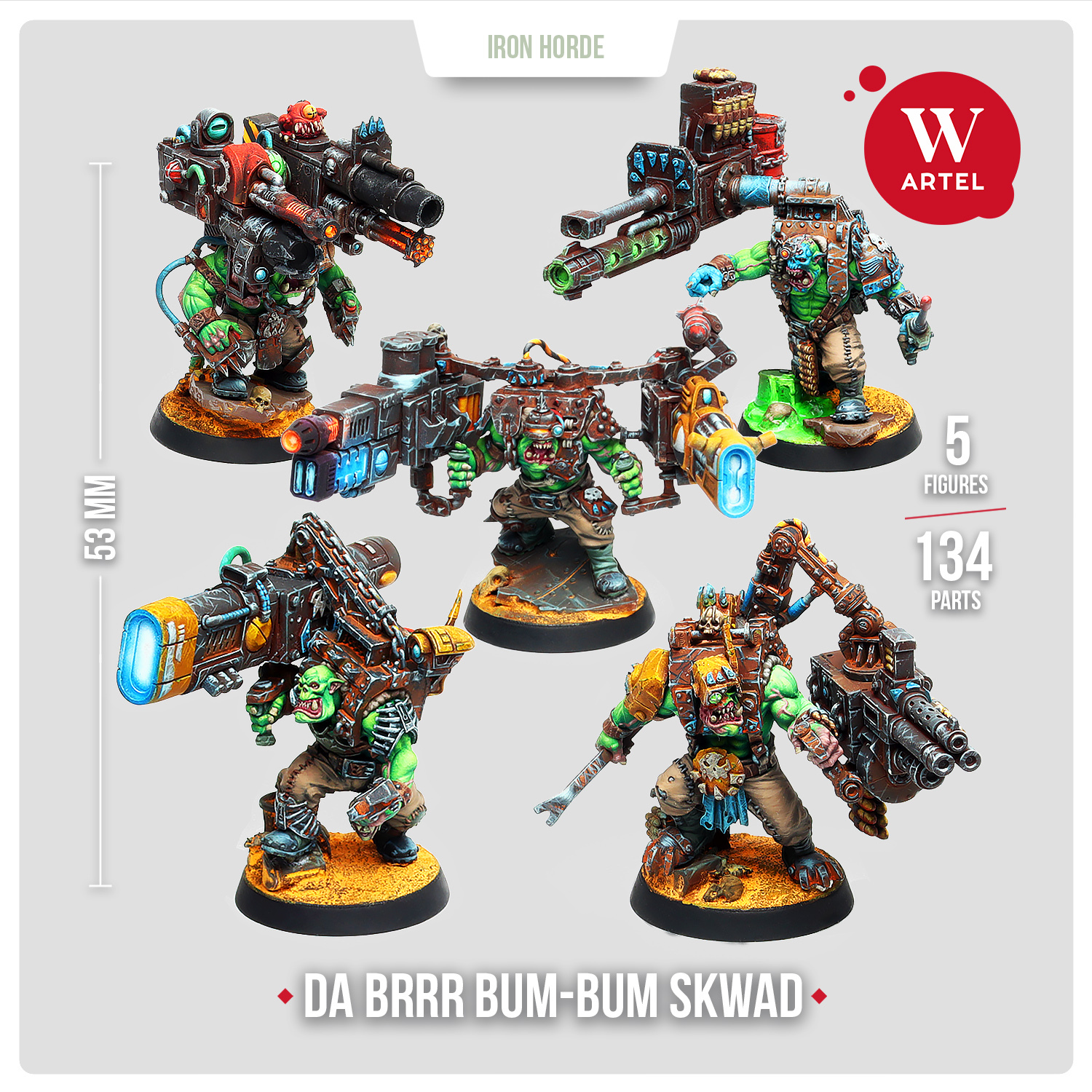 Комплект миниатюр Da Brrr Bum-Bum Skwad – купить миниатюры по Warhammer в Artel W