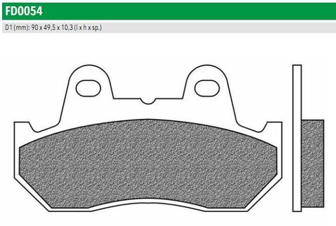 FD0054TS Тормозные колодки дисковые мото ROAD TOURING SINTERED (FDB244ST)  NEWFREN