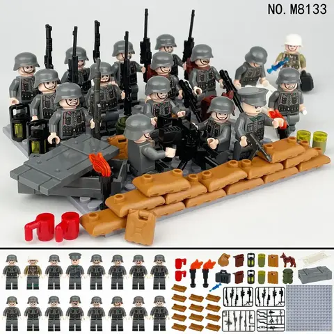 Минифигурки Военных Немецкая Армия набор 20 шт серия 323