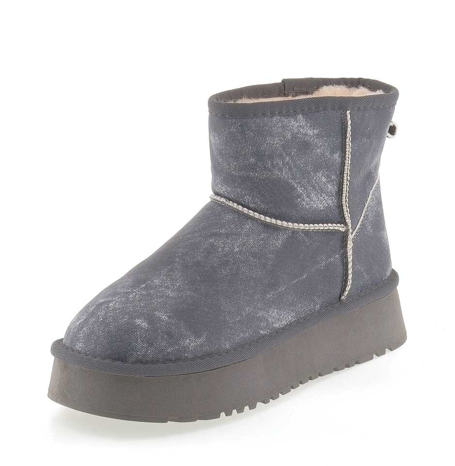 Угги женские MADELLA XZZ-42409-2S-KW серые