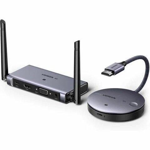 Передатчик UGREEN CM586 (90909A) Wireless HDMI Extender 50м серый