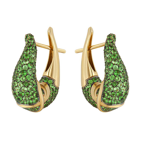 Серьги c Цаворитами, E0049-0/32