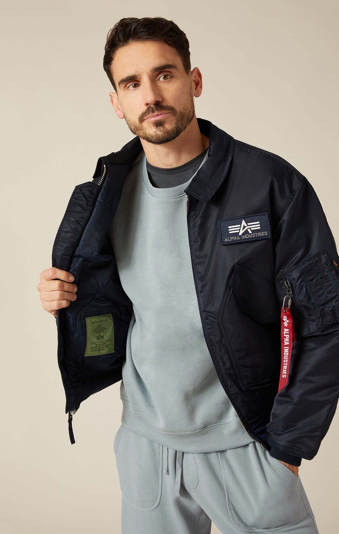 Куртка Alpha Industries CWU 45/P Rep. Blue (Синяя) - купить по