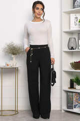 Брюки на резинке Лавриона (черные) Б14262-18М LT Collection