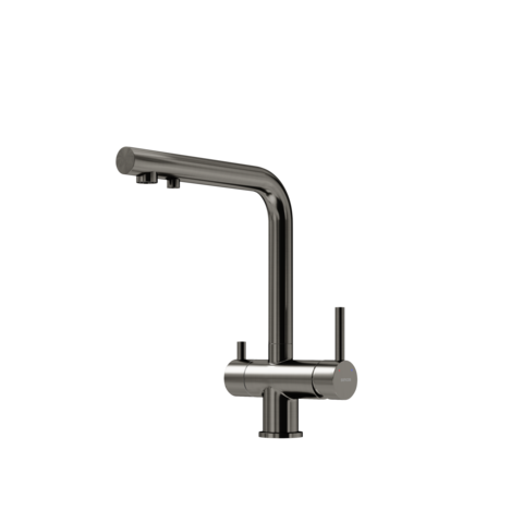 Sancos Foster SC4014GG Смеситель для кухни с краном для фильтрованной воды, цвет: воронёная сталь