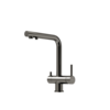 Sancos Foster SC4014GG Смеситель для кухни с краном для фильтрованной воды, цвет: воронёная сталь
