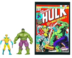 Фигурки Росомаха против Халка с комиксом