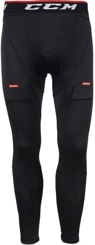 Компресс. брюки с раковиной и липучками CCM COMPR PANT JOCK/GEL YTH XL