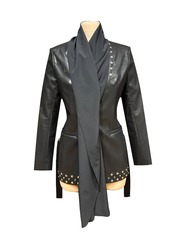 Жакет кожаный