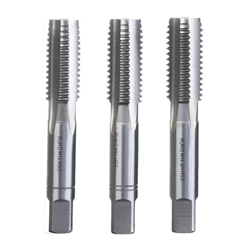 Метчик М14х2,0 (Комплект 3шт) DIN352 HSS-G 6h 80мм a=9,0 Ruko 230140