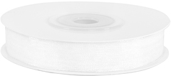 Лента органза (1,2см*22,85м), Белый