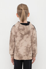 джемпер  для мальчика  КР 302601/темно-бежевый,тай-дай к508