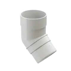 Колено 45˚ для водосточной трубы Premium, Пломбир Döcke (Деке)