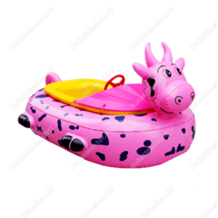 Электрическая бамперная лодка «Розовая коровка» на часовом механизме