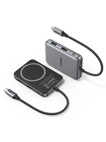 USB-хаб UGREEN CM896 (65759) 7-in-1 4K@60Hz 1*HDMI&1*USB-C&2*USB-A&1*SD&1*TF Cards USB-C Hub Space Gray