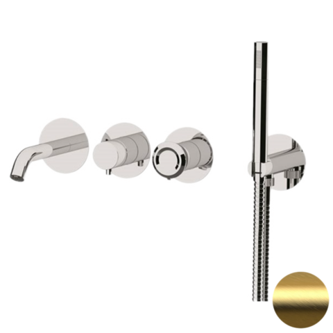 Remer ET53D2PWBBG Смеситель для ванны Remer Element ET53D2PWBBG, золото брашированное