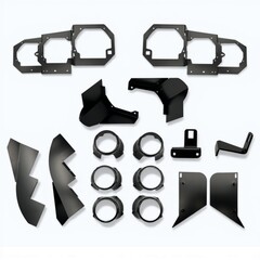 Переходная рамка для билинз 402 Lexus LX570 6 линз