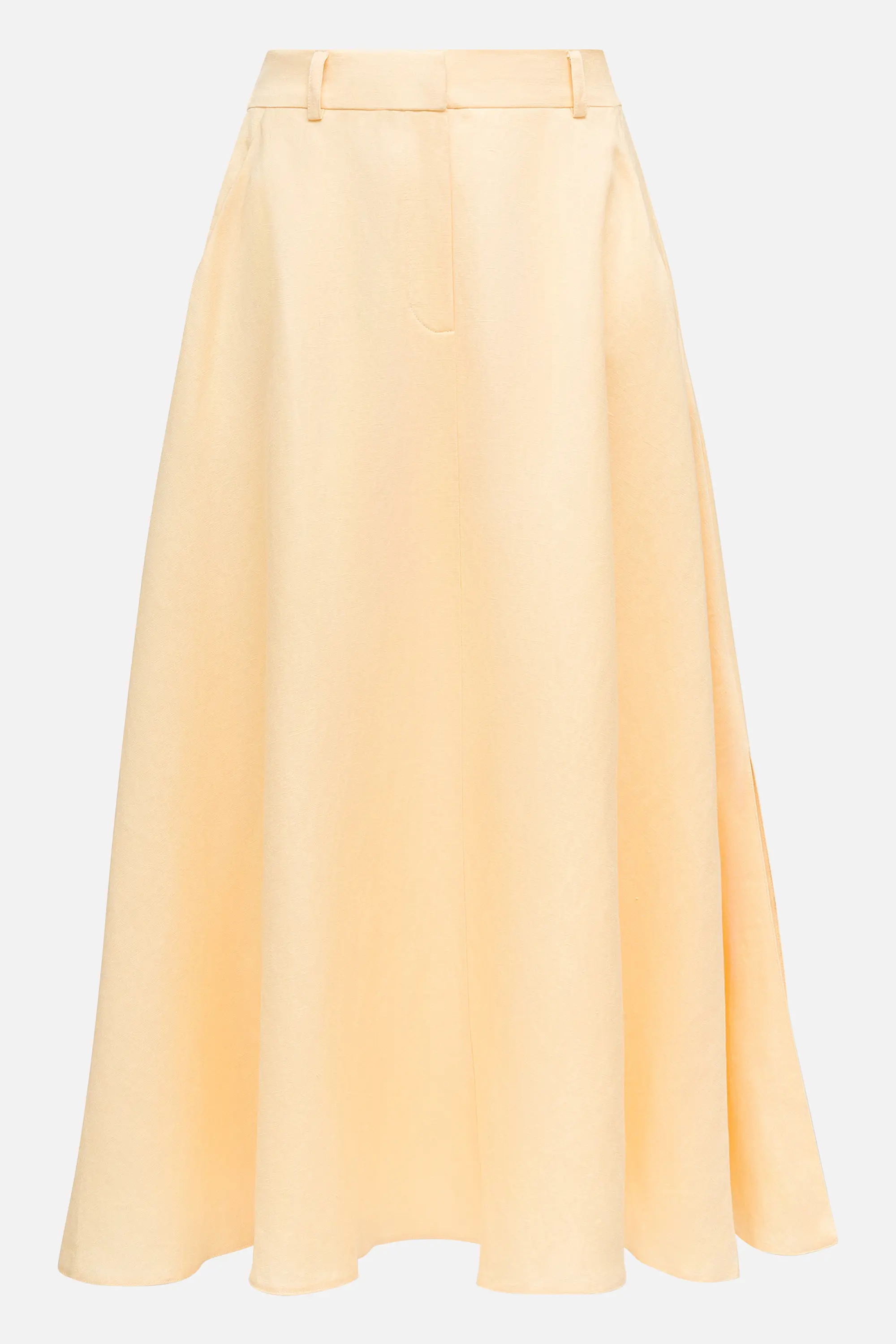 Льняная юбка А-силуэта