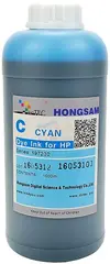 Чернила водные DCTec cyan 1000 мл для плоттеров HP DJ 500, 800, K550, K8400. Серия 197230