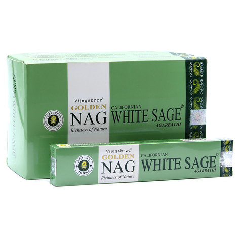 Индийские палочки Golden Nag Whiite Sage
