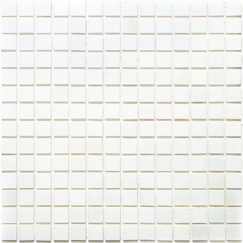 7M001-20P Мозаика белая из мрамора Natural Adriatica белый светлый квадрат глянцевый