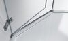 BelBagno KRAFT-P-1-90-C-Cr-R Душевой уголок пятиугольный.  Одна распашная дверь. Стекло 6 мм, прозрачное, хром, правосторонняя