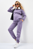 Утепленный спортивный костюм для беременных и кормящих 16027 сирень