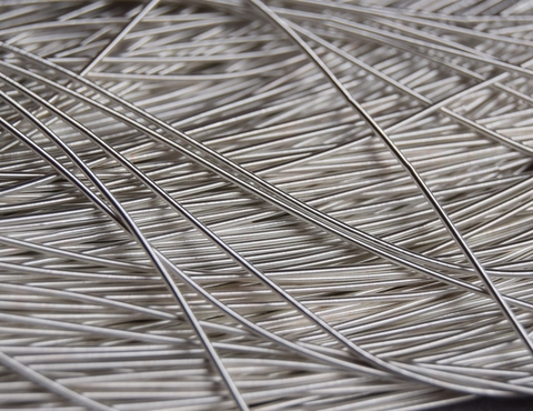 Канитель мягкая матовое серебро 1мм (№4995)