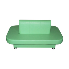 Диван круговой для раздевания (овальный) салатовый