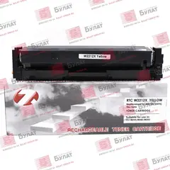 Тонер-картридж 7Q W2212X для HP CLJ M255, M282 (Жёлтый, 2450 стр.), без чипа