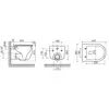 Ceramica Nova CN4006TMB CN4006TMB Подвесной унитаз Ulma Торнадо безободковый, с ультратонким сиденьем с микролифтом, с крепл