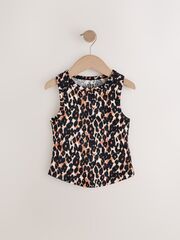 Майка для девочки Next AK2-089, Черный, Коричневый