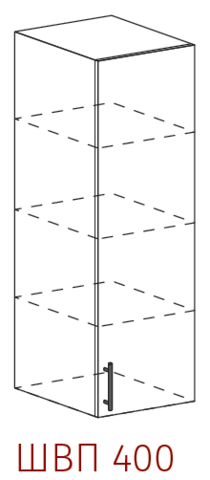 Кухня Прага шкаф высокий пенал 400