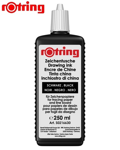 Тушь Rotring для черчения, 250 ml, Black, (S0216630)