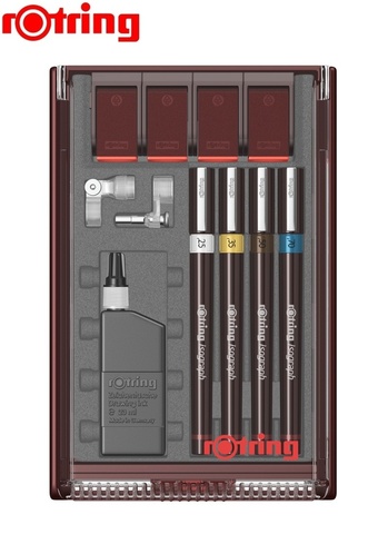 Набор изографов Rotring Comfort Set  0.25 / 0.35 / 0.5 / 0.7 mm / аксессуары (S0202940)