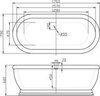 BelBagno BB39-OVF-BRN Слив-перелив для BB03/BB09, бронза