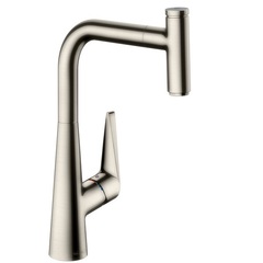 Смеситель для кухни с выдвижным изливом и лейкой Hansgrohe M51 73853800 фото