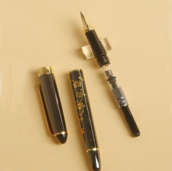 Перьевая ручка Yongsheng 016, Китай. Перо F (0.5 мм), заправка конвертер. Корпус металл. SALE 1500!