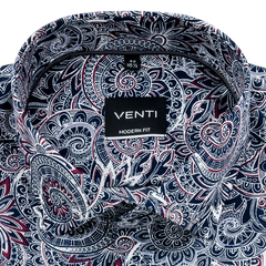 Рубашка Venti Modern Fit 193274800-400 с вызывающим принтом