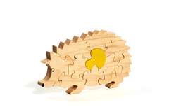 Деревянный пазл "Обыкновенный редкий Еж"