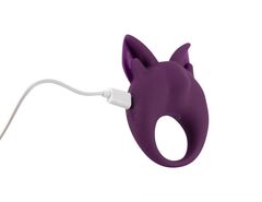 Фиолетовое перезаряжаемое эрекционное кольцо Kitten Kiki - 