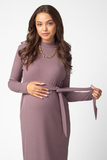 Платье для беременных и кормящих 12857 темно-коричневый