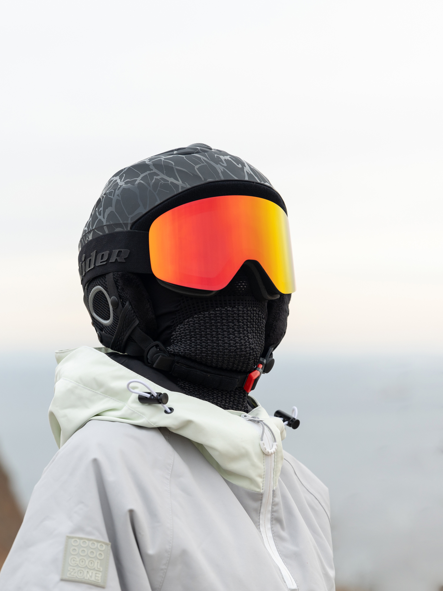 Маска горнолыжная EasyRider BLACK цвет Красный - Маски горнолыжные | iRide shop фото 3