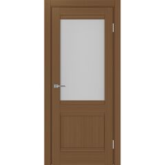 Купить Межкомнатная дверь экошпон Турин 502U.21 орех остеклённая