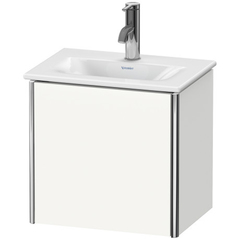 Duravit XSquare Тумба подвесная под раковину # 073345, 1 дверца, петли слева, 397x430x308мм, цвет White High Gloss XS4220L2222 фото