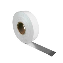 Монтажная лента Ру-флекс ПРОМ ФОРМА-СК, длина 25м, ширина 50мм, толщина 1,2мм комбинированный материал из стеклоткани, ламинированный алюминиевой фольгой с нанесенным специальным клейким слоем, серебристая