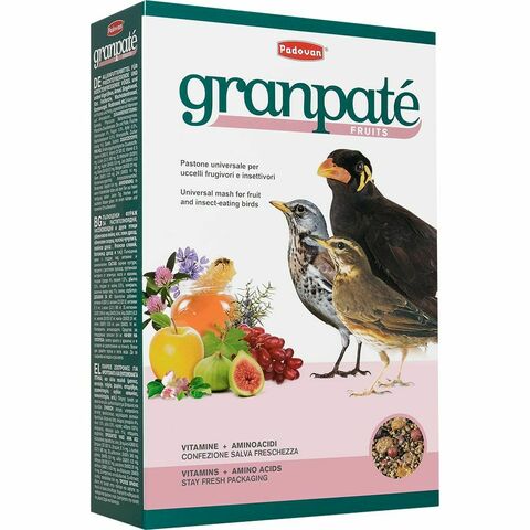 Padovan Корм GRANPÂTÉE Fruits комплексный фруктовый для насекомоядных птиц 1кг
