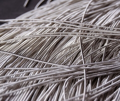 Канитель мягкая матовое серебро 1мм (№4995)