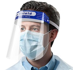 Многоразовый экран для защиты лица, глаз и органов дыхания «Face Shield».