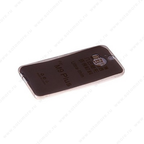 Накладка силиконовая для HTC One M9 Plus черная (прозрачная)